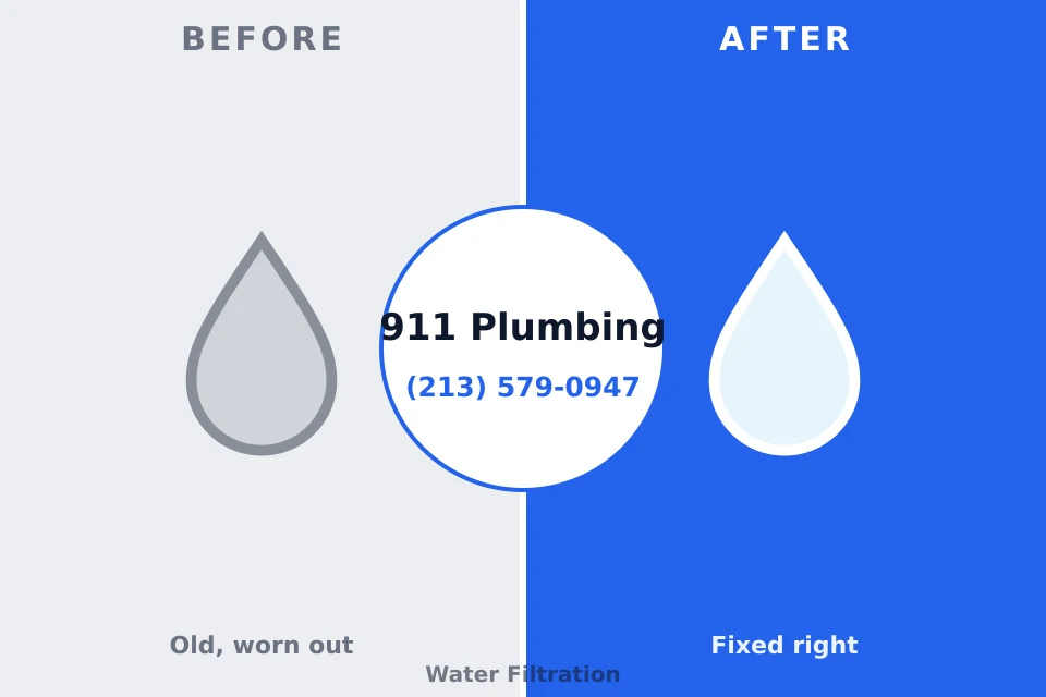 Before and after: plumbing repair Estes Park, CO